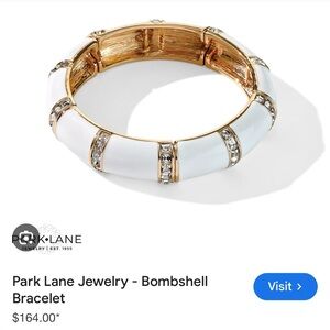 Park Lane Bombshell Cuff Bracelet White